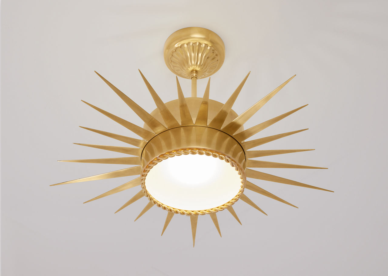 Soleil Medium Semi-Flush - SK5201 | Visual Comfort